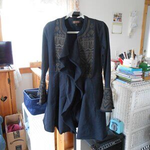 SHYANNE WESTERN OPEN FRONT CARDIGAN-JACKET-WOMEN'S SIZE XS